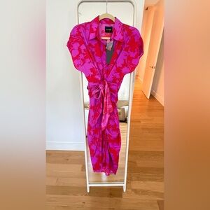 DO+BE Pink Floral Midi Dress